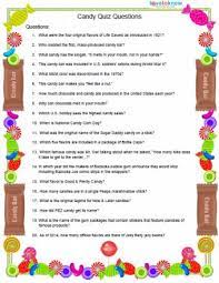 How many will you, and your friends and family manage to … Candy Quiz Questions Lovetoknow