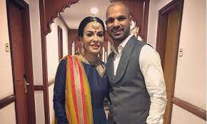 Enjoying breakfast with them, love feeding my son. Shikhar Dhawan Wife Ayesha Mukherjee Family Love Story Marriage Sportslibro Com