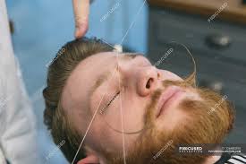 It lasts for about two or more weeks and this is pretty good. Traditional Facial Hair Threading Sitting Shop Stock Photo 126880290