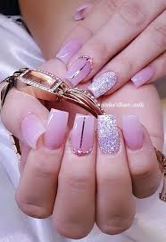 Pink Gold Silver Coffin Nails Classy Nails Classy Nail Designs Pretty Nails Classy