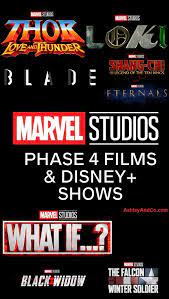 Marvel Phase 4 Movies And Disney Plus Shows Marvel Phases Disney Plus Marvel