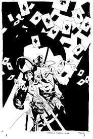 Black And White Umbrella Academy Here S The Uncoloured Version Of Mike Mignola S New York Comic Con Variant Cover For Umbrella Academy Hotel Oblivion Mike Mignola Art Comic Art Mike Mignola