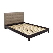 Stratton bed brackets (set of 2, sold separately) are needed only if you are attaching a headboard to a stratton bed. 77 Off West Elm West Elm Grey Leather Tufted Headboard Queen Bed Frame Beds