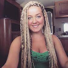 Blonde Box Braids White Girl Braids Blonde Box Braids African Braids Hairstyles