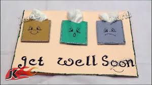 Kids can make this simple get well soon card with a cute little bandaid friend to show they care for a sick friend or family member. Diy Get Well Soon Greeting Card Jk Arts 178 Youtube