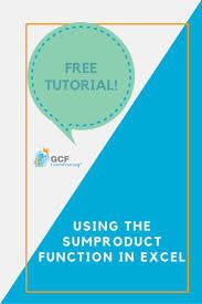 Excel Tip Of The Day Use The Sumproduct Function To Calculate Weighted Averages Excel Tutorials Computer Skills Free Tutorial