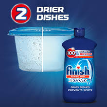 Add equal parts of vinegar and hot water into a spray bottle and then mix in 1 teaspoon of dawn. Amazon Com Finish Jet Dry Rinse Aid Dishwasher Rinse Agent And Drying Agent 23 Fl Oz Packaging May Vary Health Personal Care