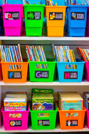 Whether you're a teacher who's a classroom organizer or a parent who likes to keep bookshelves and rooms neat and tidy, you'll appreciate these storage bins for keeping books in order. Setting Up Your Classroom Library Jillian Laura Designs