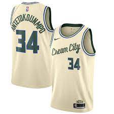 Icon edition swingman jersey (milwaukee bucks). Giannis Antetokounmpo Milwaukee Bucks Nike 2019 20 Finished Swingman Jersey Cream City Edition Gift4u Store