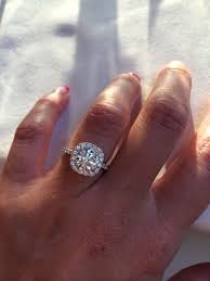2.3 ctw cushion halo engagement ring, bridal ring, 2ct silver promise ring, diamond simulant cz cushion cut ring, pave band, sterling silver. Show Me Your 1 5 Plus Ct Round Diamond In Cushion Halo Help Round Diamond Engagement Rings Halo Round Diamond Engagement Rings Round Halo Engagement Rings