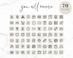 Black and white ios 14 app icons. Beige Aesthetic App Icons