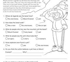 The Beast On Mount Everest Lesson Plans The Mailbox Lesson Plans Reading Ideas Reading Worksheets