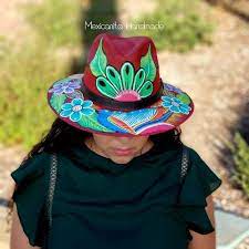 Mexican Hand Painted Hat Mexican Sombrero Mexican Etsy In 2021 Painted Hat Hand Painted Hat Painted Hats