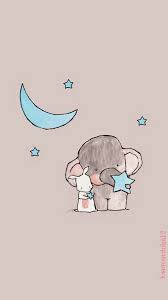 Imagem De Wallpaper Cute And Elephant Cute Drawings Elephant Wallpaper Cute Cartoon