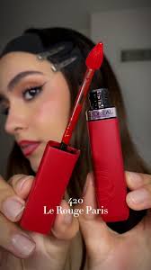 Infallible Matte Resistance Liquid Lipstick ‘420 Le Rouge Paris’ 💄  @L’Oréal Paris #viralmakeup #kendalljenner #beautyreview #lipswatch  #redlips #makeuptryon #redlipstick #lorealliquidlipstick