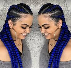 Black And Blue Braids Hairstyles Frisuren 2020 Hochzeitsfrisuren Nageldesign 2020 Kurze Frisuren Hair Styles Cainrow Hairstyles Blue Hair