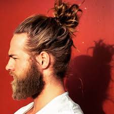 How To Do A Man Bun With Short Curly Hair Hotdudeswithbeardsandbuns On Instagram This Is Simply A Masterpiece Manbun Manbeard Bearde Top Knot Hairstyles Man Bun Hairstyles Top Hairstyles For Men