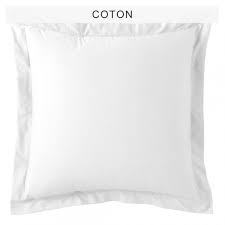 Drap housse grand bonnet (3). Taie D Oreiller Coton Tertio Blanc 3 Suisses