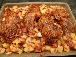 Hahnchenschenkel Auf Auf Kartoffelwurfel Und Tomate Peter Witt Mit Pampered Chef Pampered Chef Rezepte Gemuse Pampered Chef Rezepte Hahnchen Essensrezepte