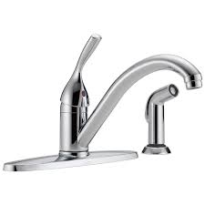 In addition, we offer prep, bar, bath and laundry sinks. Single Handle Kitchen Faucet With Spray 400 Dst Delta Faucet