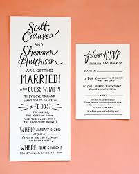 Hand Lettered San Diego Wedding Invitations Fun Wedding Invitations Invitation Wording Wedding Invitations