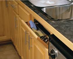 tip out tray, stainless steel in the