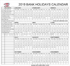 United Kingdom 2019 Holidays Holiday Calendar Holiday Holiday Day