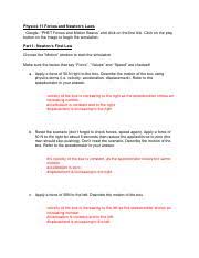 Physics forces and motion basics phet walkthrough. 1 1 1 Phet Forces And Newtons Laws Key 1 Pdf Physics 11 Forces And Newton U2019s Laws Google U201cphet Forces And Motion Basics U201d And Click On The First Course Hero