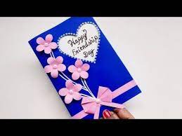 I really enjoyed making these cards. Diy Friendship Day Card How To Make Greeting Card For Best Friend Friendship Day Card Making Ideas Yout In 2021 How To Make Greetings Happy Friends Day Card Making