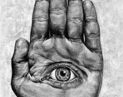 Hand With Eye Sketch Google Search In 2020 Graphite Art Graphite Drawings Black White Art