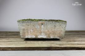 In fact, your entire garden can be filled with galvanized makeshift pots. Vintage Weathered Concrete Planter Trough