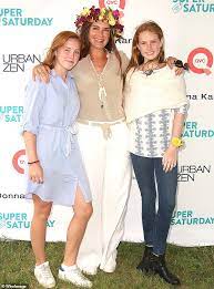 Actress brooke shields collaborated with decorator david flint wood on a greenwich village townhouse redolent with family memories. Brooke Shields Teen Daughters Learn The Value Of A Dollar During Their First Summer Jobs Daily Mail Online