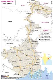 West Bengal Road Map India World Map West Bengal Map