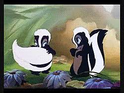 As cheery music played, the film's animated hero, bert the turtle, is shown dropping to the ground (duck!) and retreating into his shell (cover!) after an explosion. Flower And Bluebelle Bambi Disney Kiss Bambi Disney Cartoon Kiss Gif