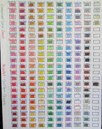 combined color chart rose art crazart crayola by