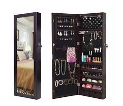 Homegear modern door/wall mounted mirrored jewelry cabinet organizer. Best Jewelry Cabinets In 2021 Reviews Fitzgeraldmuseum