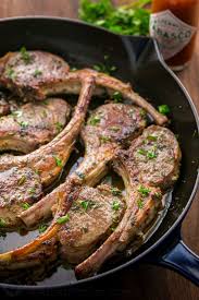 Sear for around 3 minutes on each side. These Lamb Chops Are Seared Forming A Garlic Herb Crust The 2 Ingredient Pan Sauce Will Completely Win Lamb Chop Recipes Easy Lamb Chop Recipes Lamb Recipes