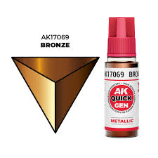 AK-Interactive: Quick Gen Acrylic Contrast - Bronze 18 ml