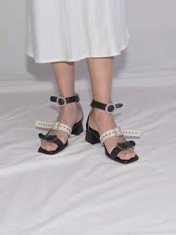 Ditole Michelle Three Jewelry Strap Sandals Black On Garmentory