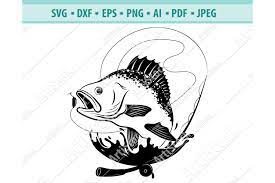 Download Bass Fishing Svg Fishing Svg Fishing Hooks Png Dxf Eps 442554 Svgs Design Bundles