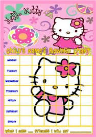 Hello Kitty Sticker Chart Related Keywords Suggestions