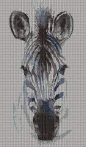 Cross stitch pattern detail information: Watercolor Zebra Cross Stitch Pattern Realistic Zebra Cross Stitch Counted Cross Stitch African Animal By Ciococrossstitch Kreuzstichmuster Kreuzstich Afrika