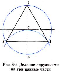 как разделить окружность на 3 части с помощью циркуля Geometriya Bez Izmerenij I Vychislenij Kontent Platforma Pandia Ru