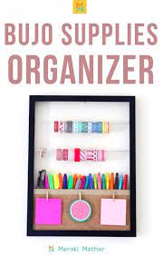 Diy Bullet Journal Supply Organizer Diy Stationery Organizer Stationery Organization Diy Stationery