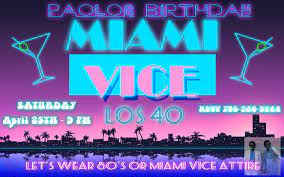 This listing is for a 7 x 5 printable digital Miami Vice Party