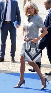 Brigitte Macron Wears What Else Louis Vuitton For The Nato Spouse Summit French First Lady First Lady Celebrity Style