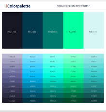 Cinder Prussian Blue Pine Green Spring Green Polar Color Scheme Icolorpalette Neon Colour Palette Color Palette Design Logo Color Schemes