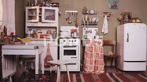 See more ideas about vintage kitchen, vintage kitchen appliances, vintage stoves. Vintage Kitchen Interior Stock Video Pond5