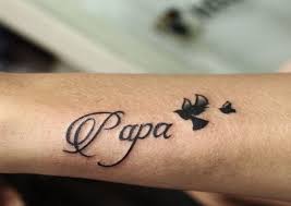Father Papa Dad Love Tattoo Tattoos Hand Tattoos Mom Tattoos
