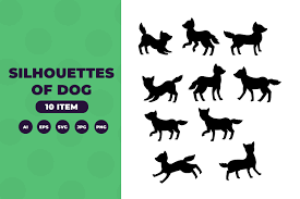 Download Silhouettes Of Dog Graphic By Okevector Creative Fabrica Yellowimages Mockups